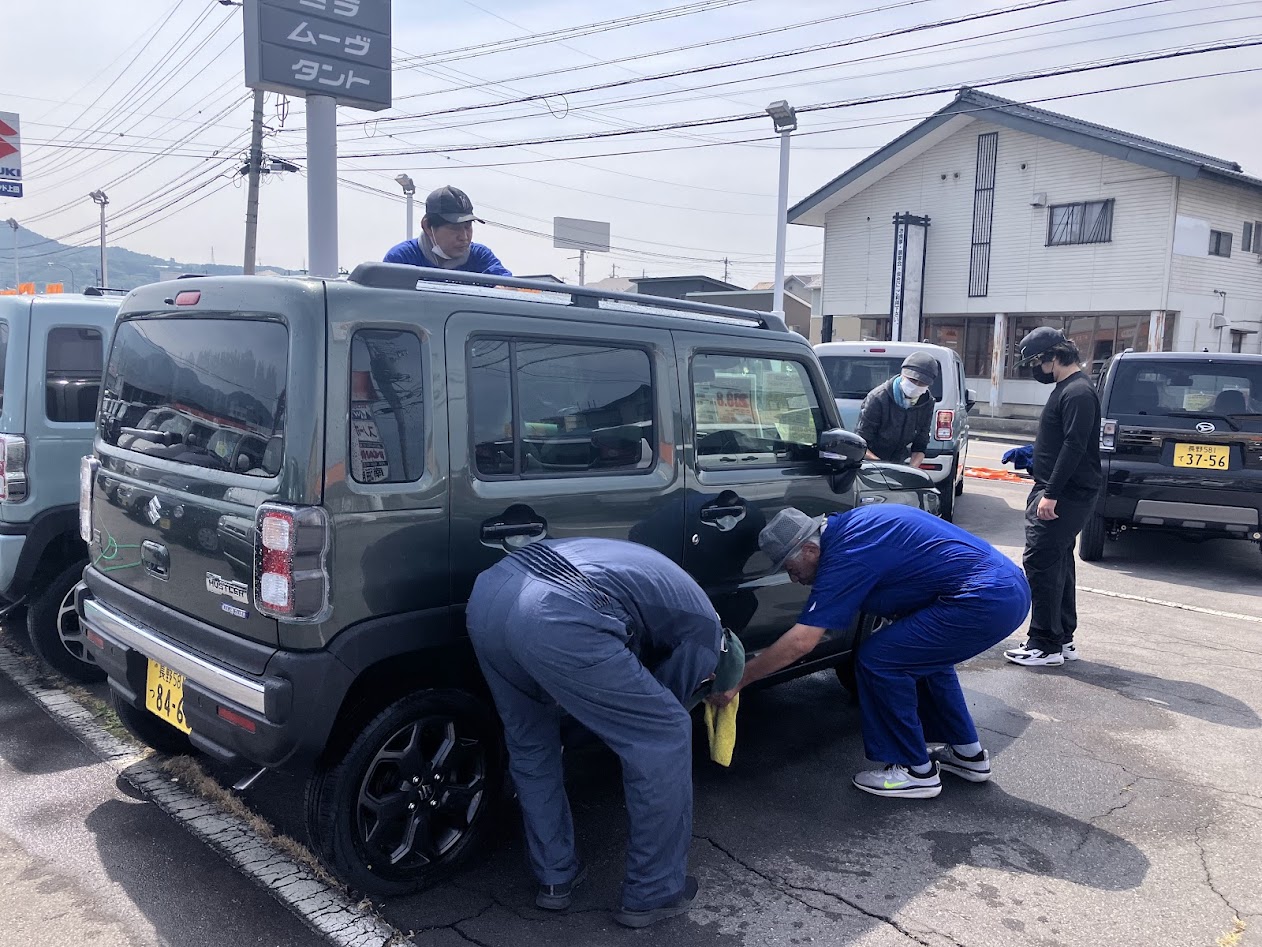 洗車仕事再開